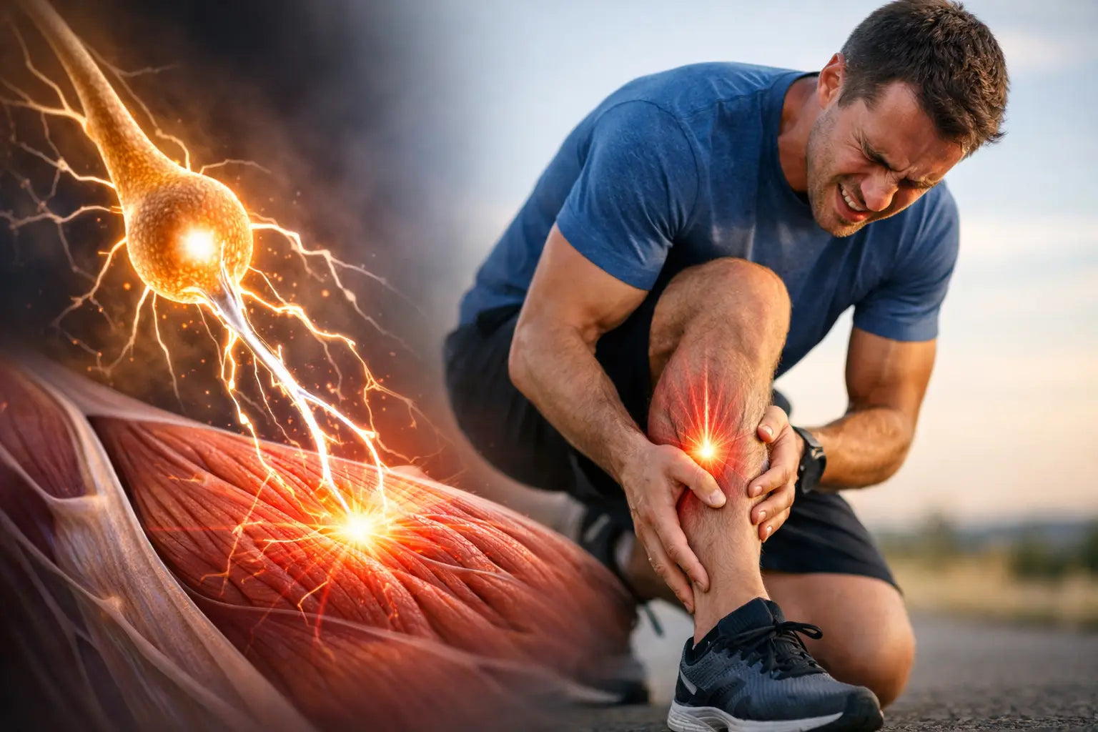 How Nerve Signals Trigger Muscle Cramps in Motion